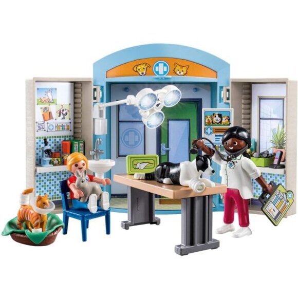 Playmobil City Life Vet Clinic Play Box 70309 Pickup/Delivery - Picture 5 of 7